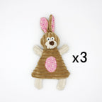 Donkey Plush Dog Toy with Squeaker – Durable Corduroy Chew Toy for Puppies & Dogs (Soft & Interactive)