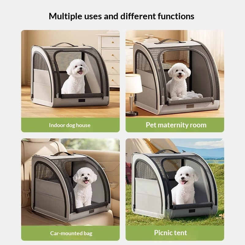 Thickened, Detachable And Washable Pet Car Kennel For Dogs