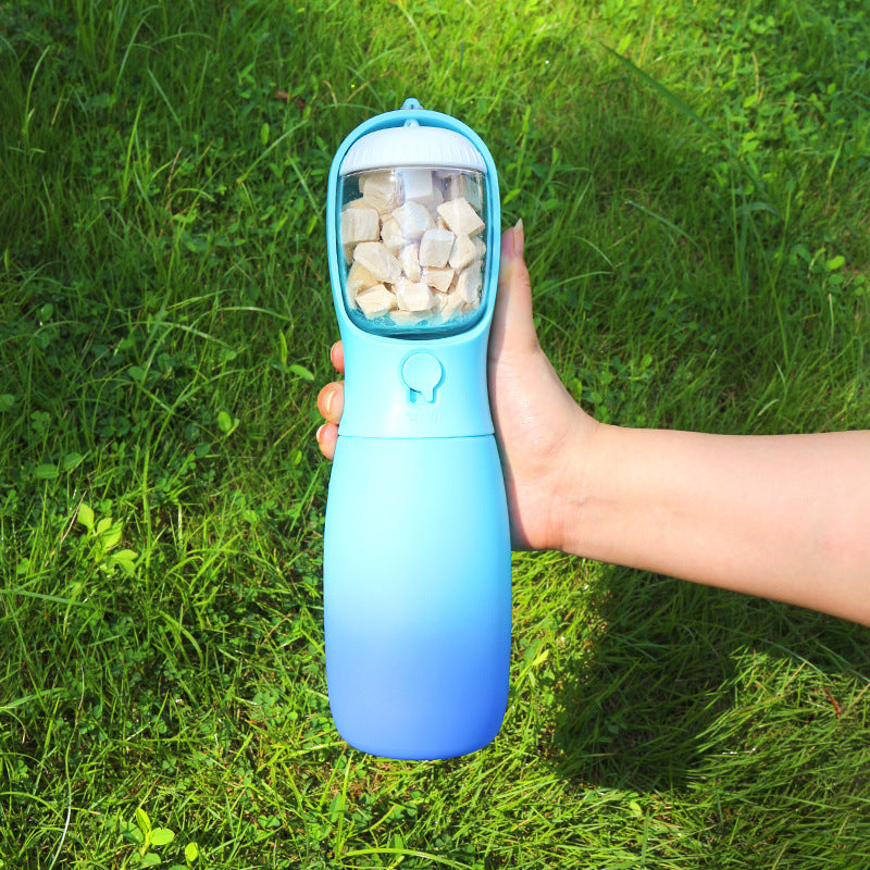 Gradient Color Portable Foldable Pet Water Bottle