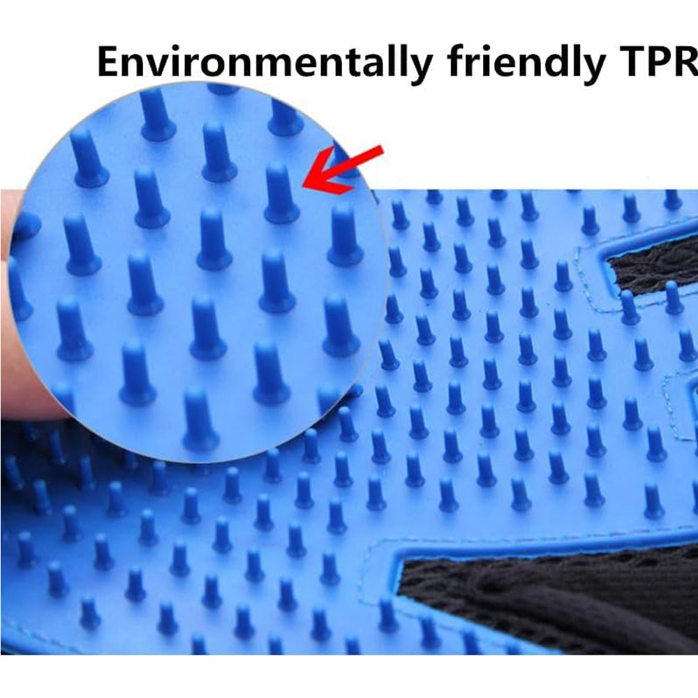 1 Pair Pet Grooming Cat Dog Rabbits Horse Gloves Pet Brush Glove Premium De-Shedding Glove