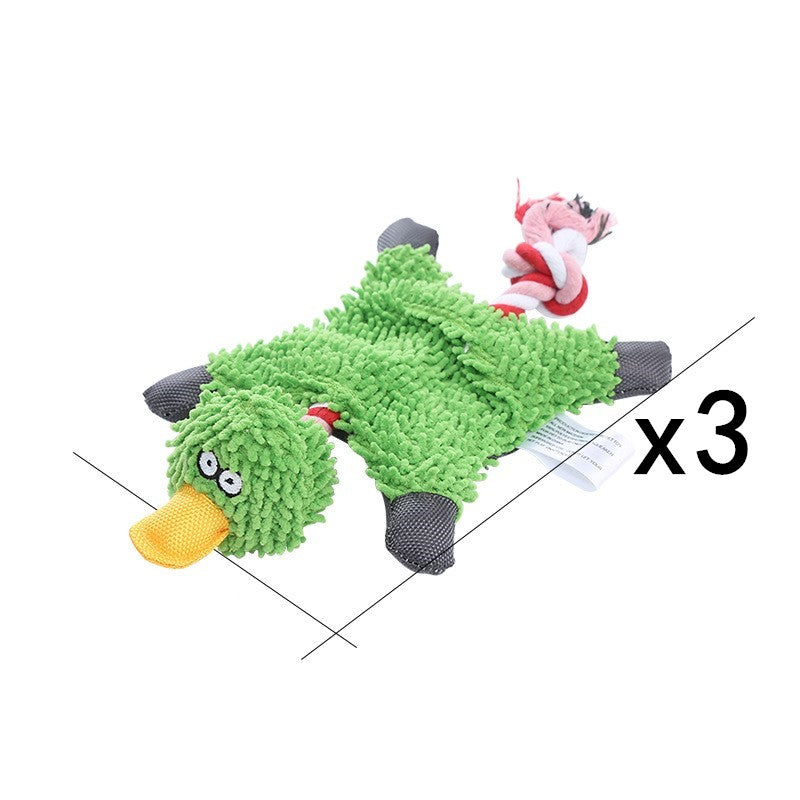 Donkey Plush Dog Toy with Squeaker – Durable Corduroy Chew Toy for Puppies & Dogs (Soft & Interactive)