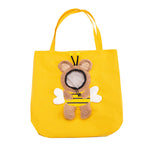 Little Bee Design Cat Dog Carrier Bags Portable Breathable Bag Soft Pet Carriers With Safety Zippers Outgoing Travel Pets Handbag
