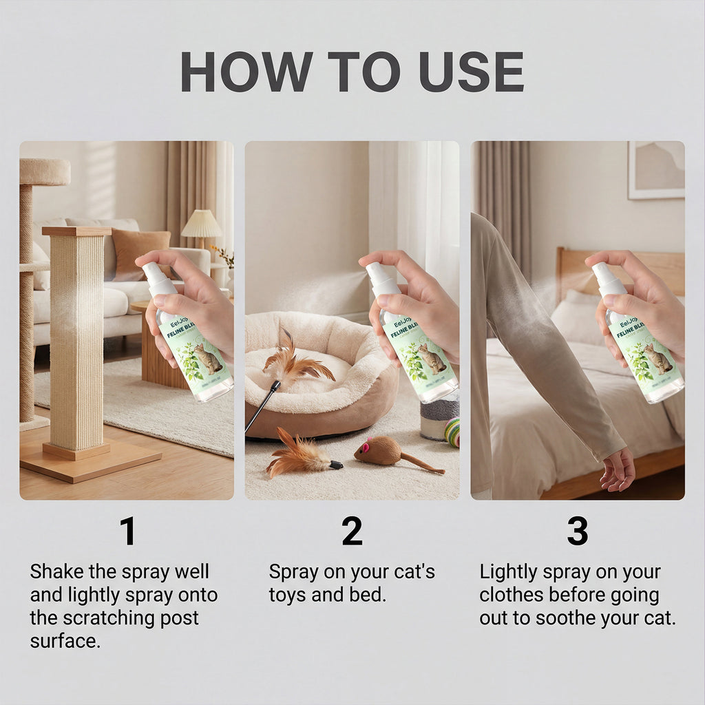 EELJOY Catnip Spray for Cats – Natural Calming & Training Spray | Long-Lasting Cat Attractant for Toys, Scratching Posts & Beds