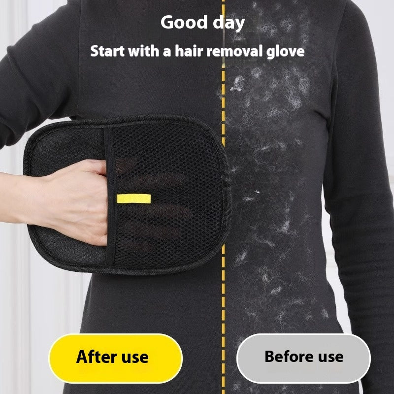 Pet Hair Remover Glove for Dogs and Cats- Black