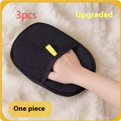 Pet Hair Remover Glove for Dogs and Cats- Black