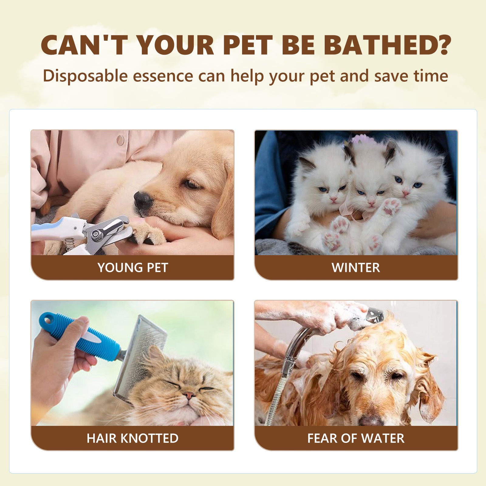 Pet Wash-free Serum Set Fragrance