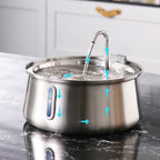 4L Cat Water Fountain For Pet Dog LED Drinking Water Bowl Automatic Dispenser