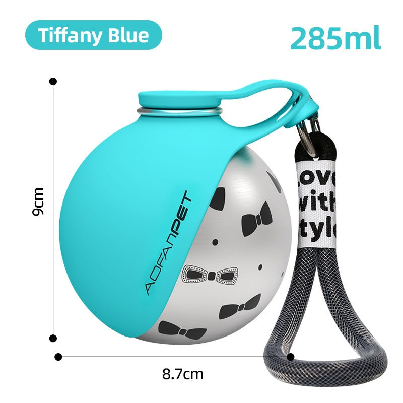 🐾 Portable Pet Water Bottle (285ml) – Compact Stainless Steel Travel Cup