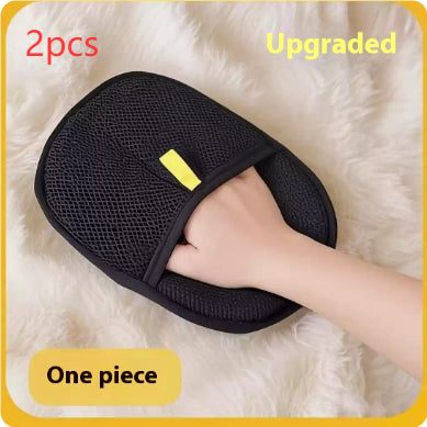 Pet Hair Remover Glove for Dogs and Cats- Black