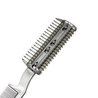 Pet Hair Cutting Comb With Replaceable Blades, Professional Dog Cat Grooming Tool For Thinning Shedding Hair, Detachable Razor Comb With Plastic Teeth