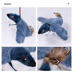 Interactive Flapping Bird Cat Toy – Realistic Sound, Motion Activated, USB Rechargeable Plush Cat Toy for Indoor Cats