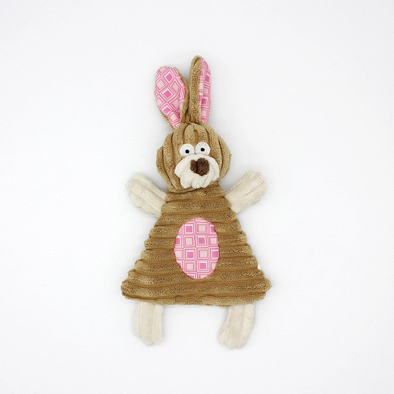 Donkey Plush Dog Toy with Squeaker – Durable Corduroy Chew Toy for Puppies & Dogs (Soft & Interactive)