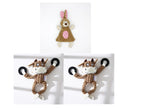 Donkey Plush Dog Toy with Squeaker – Durable Corduroy Chew Toy for Puppies & Dogs (Soft & Interactive)