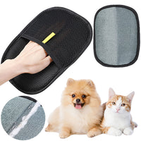 Pet Hair Remover Glove for Dogs and Cats- Black