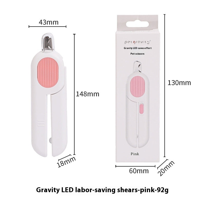 Pet LED Labor-saving Cat Nail Scissors