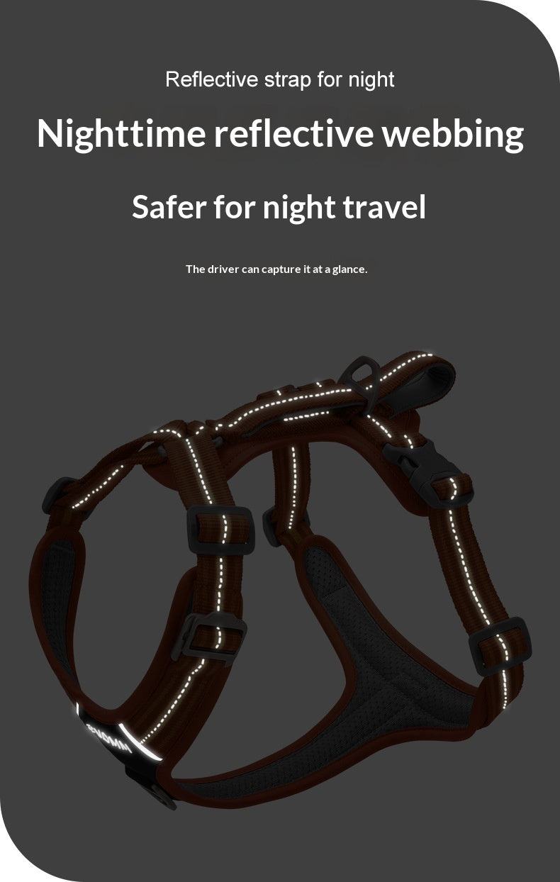 Outdoor Reflective Wear-Resistant Pet Harness