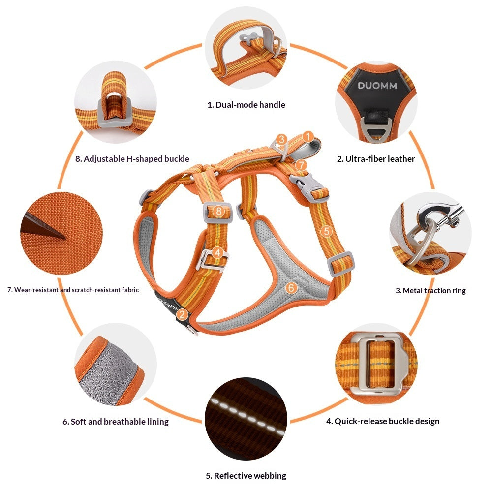Outdoor Reflective Wear-Resistant Pet Harness