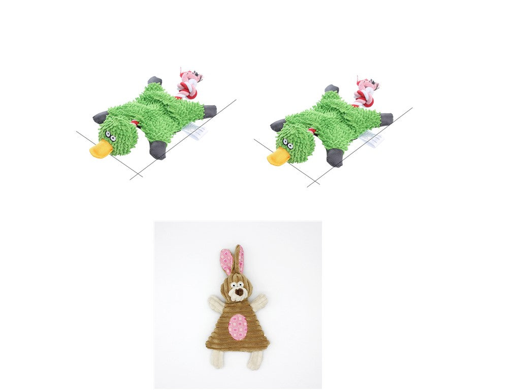 Donkey Plush Dog Toy with Squeaker – Durable Corduroy Chew Toy for Puppies & Dogs (Soft & Interactive)