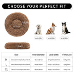 Indoor Cat And Dog Bed, A Quiet Doughnut-Shaped Bed, A Washable Round Soft Pet Bed, Suitable For Medium-Sized And Large Cats And Dogs