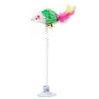 Cat Teaser Set With Bells And Colorful Feathers