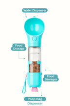 3-in-1 Portable Pet Water Bottle (300ml Set)