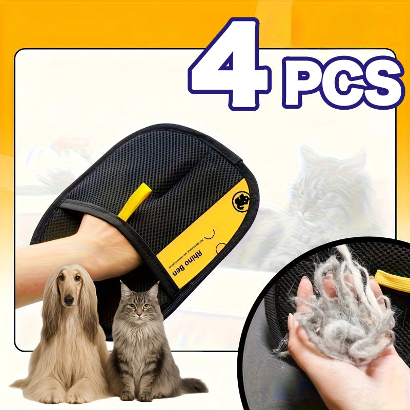 Pet Hair Remover Grooming Gloves