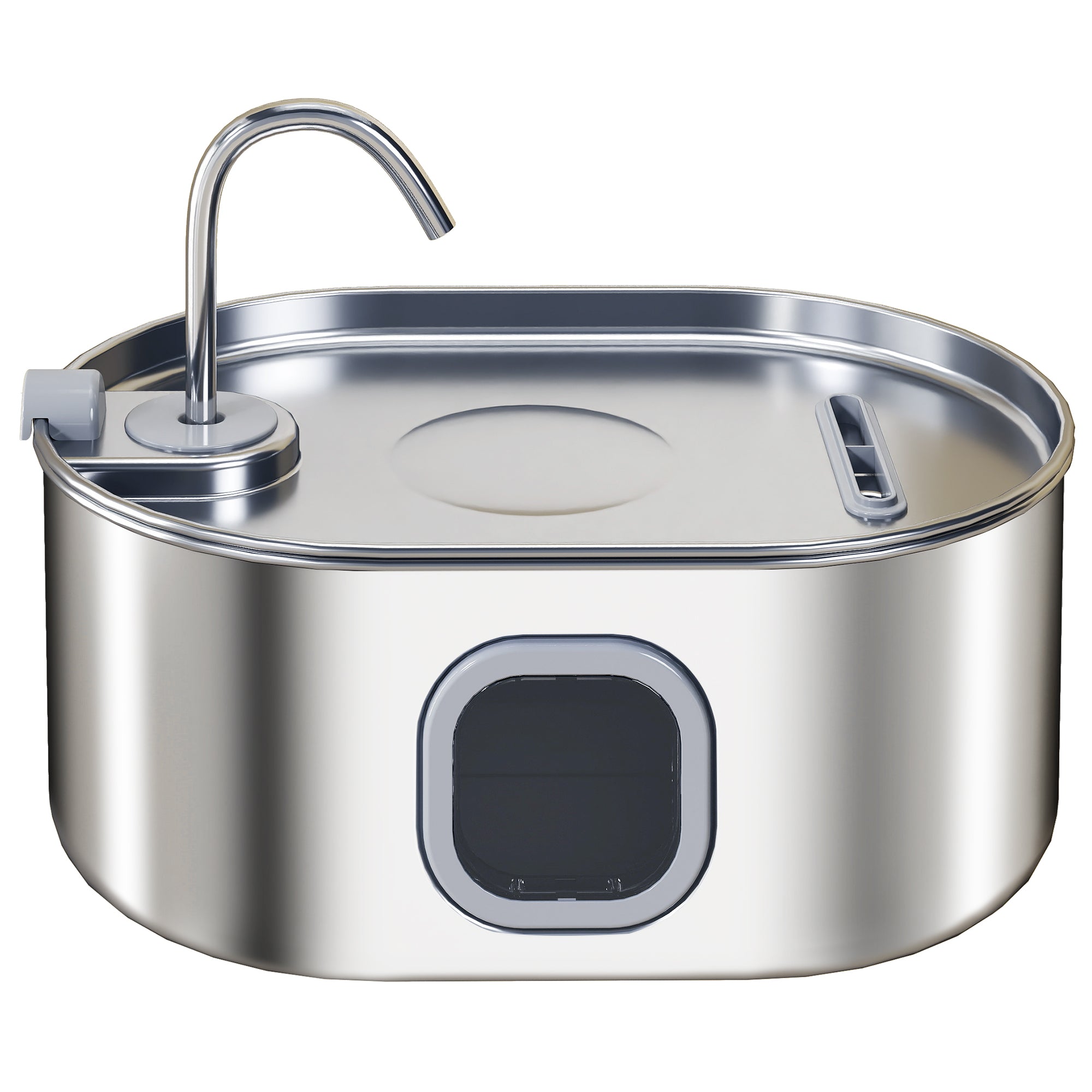 246 oz./7L Stainless Steel Cat Water Fountain with Filters, Ultra-Quiet Pump, for Cats, Dogs & Multi-Pet Homes