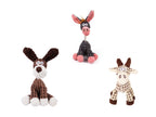 Donkey Plush Dog Toy with Squeaker – Durable Corduroy Chew Toy for Puppies & Dogs (Soft & Interactive)