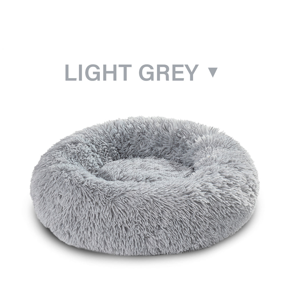 Indoor Cat And Dog Bed, A Quiet Doughnut-Shaped Bed, A Washable Round Soft Pet Bed, Suitable For Medium-Sized And Large Cats And Dogs