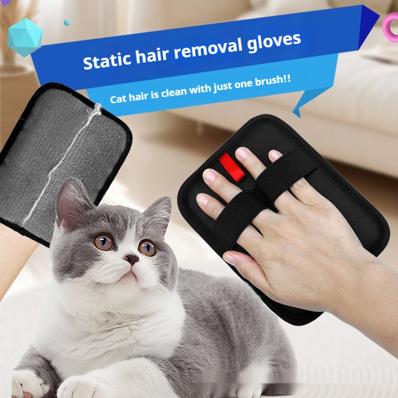 Reusable Pet Hair Remover Glove for Sofa, Clothes & Car Seats