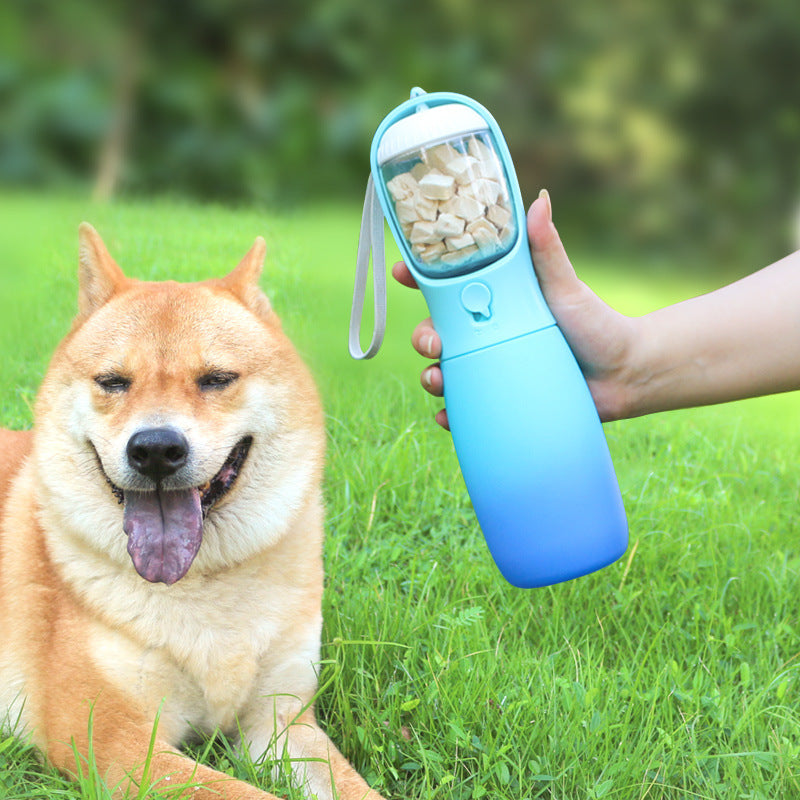 Gradient Color Portable Foldable Pet Water Bottle