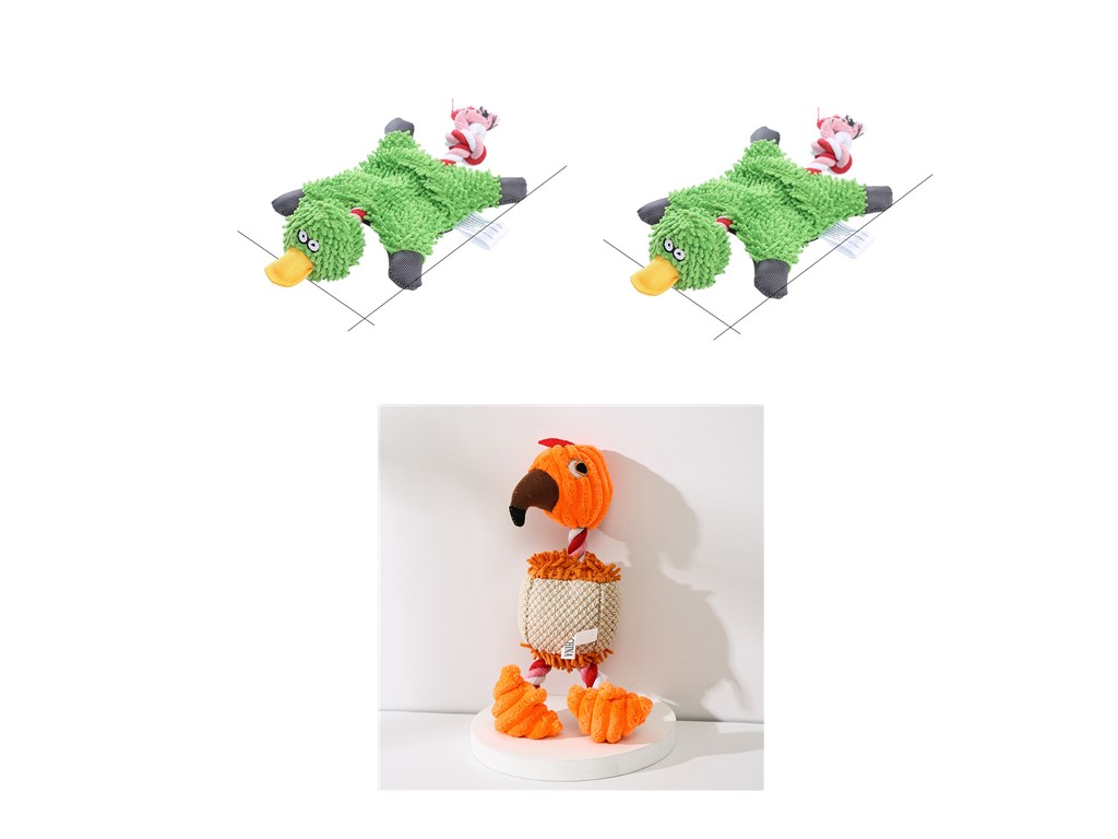 Donkey Plush Dog Toy with Squeaker – Durable Corduroy Chew Toy for Puppies & Dogs (Soft & Interactive)