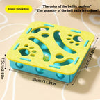 Interactive Cat Puzzle Maze | Felt Hunting Box with Bell Balls