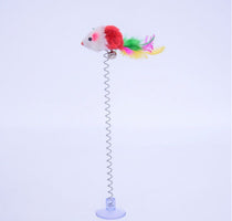 Cat Teaser Set With Bells And Colorful Feathers