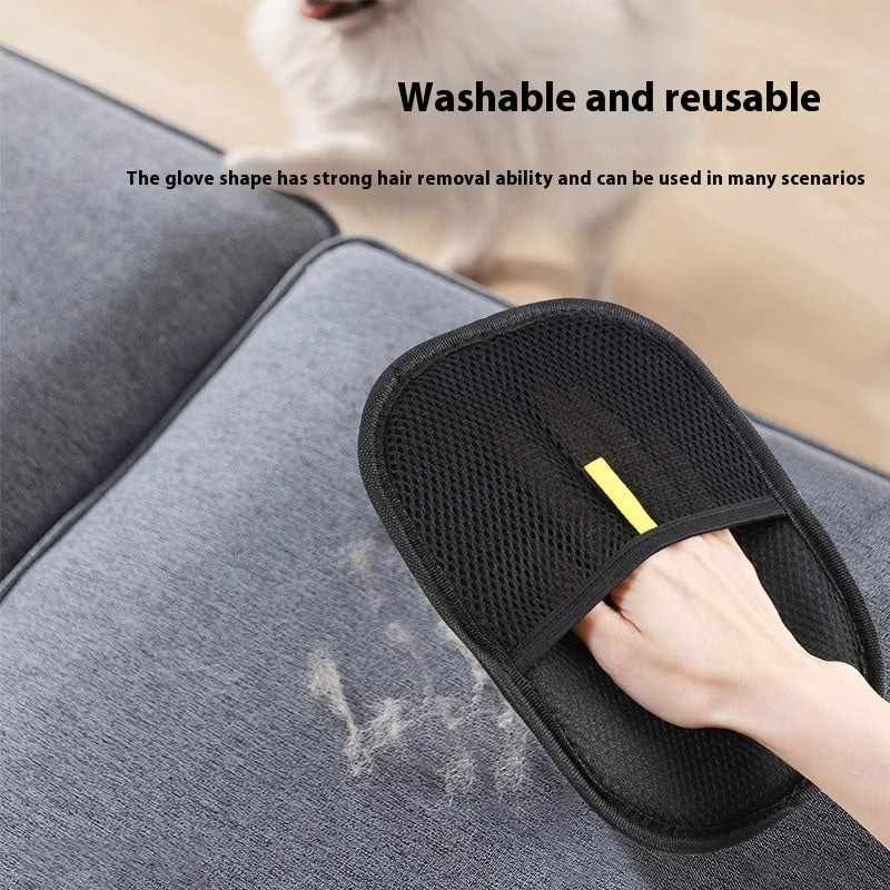 Pet Hair Remover Glove for Dogs and Cats- Black