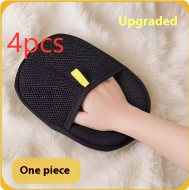Pet Hair Remover Glove for Dogs and Cats- Black
