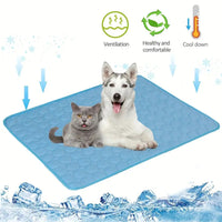 Bowboo Summer Ice Silk Cooling Mat for Dogs & Cats – Breathable, Non-Electric, Extra Large Pet Bed