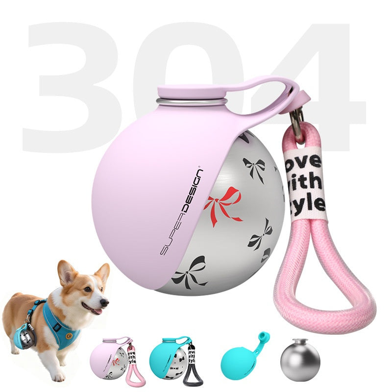 🐾 Portable Pet Water Bottle (285ml) – Compact Stainless Steel Travel Cup